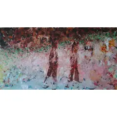 GENERICO - CUADRO DE TELA ENCUENTRO TIERRA UNIVERSO