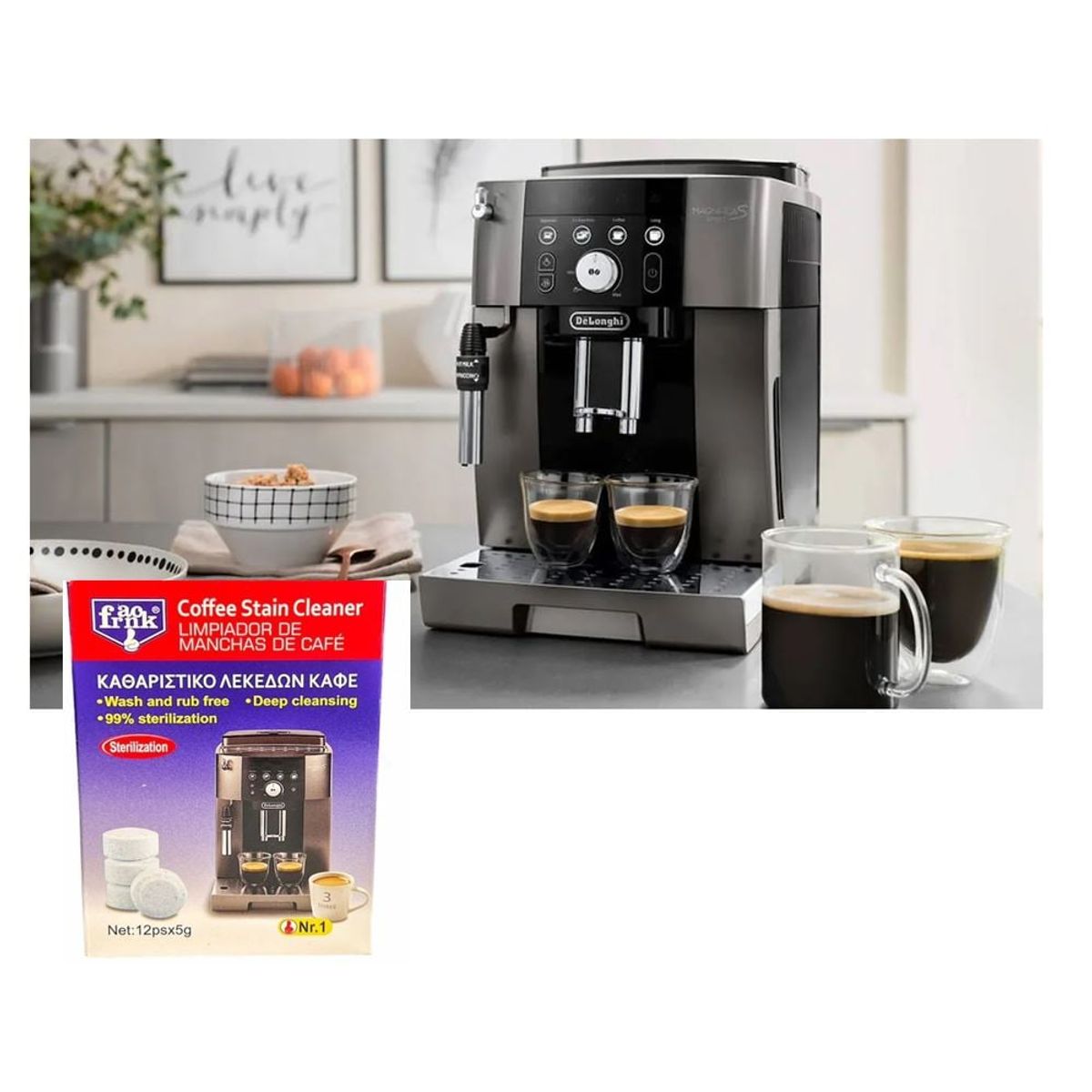 GENERICO - Pastillas Efervescentes Limpieza De Máquina Cafetera