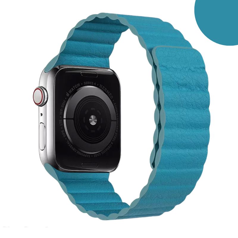 GENERICO - Correas De Cuero Magnético para Apple Watch 42-44-45-49mm