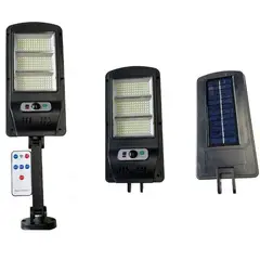 GENERICO - Foco Led Solar 3 Cob Sensor Movimiento + Soporte