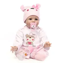 GENERICO - Muñeca Bebé Recién Nacido 55cm reborn osito