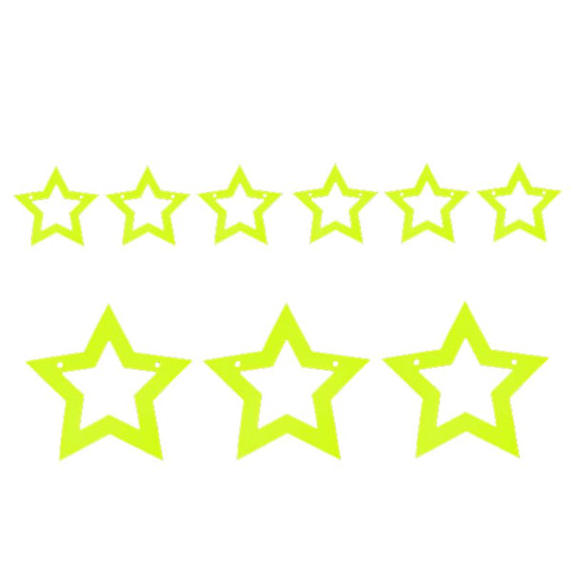 GENERICO - GUIRNALDA ESTRELLA 3M DOBLE AMAR FLUOR X 1 UNI
