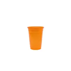GENERICO - Vaso Plástico 10pcs 560ml Naranjado