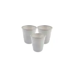 GENERICO - Vasos Plásticos Plateado 10pcs 300ml