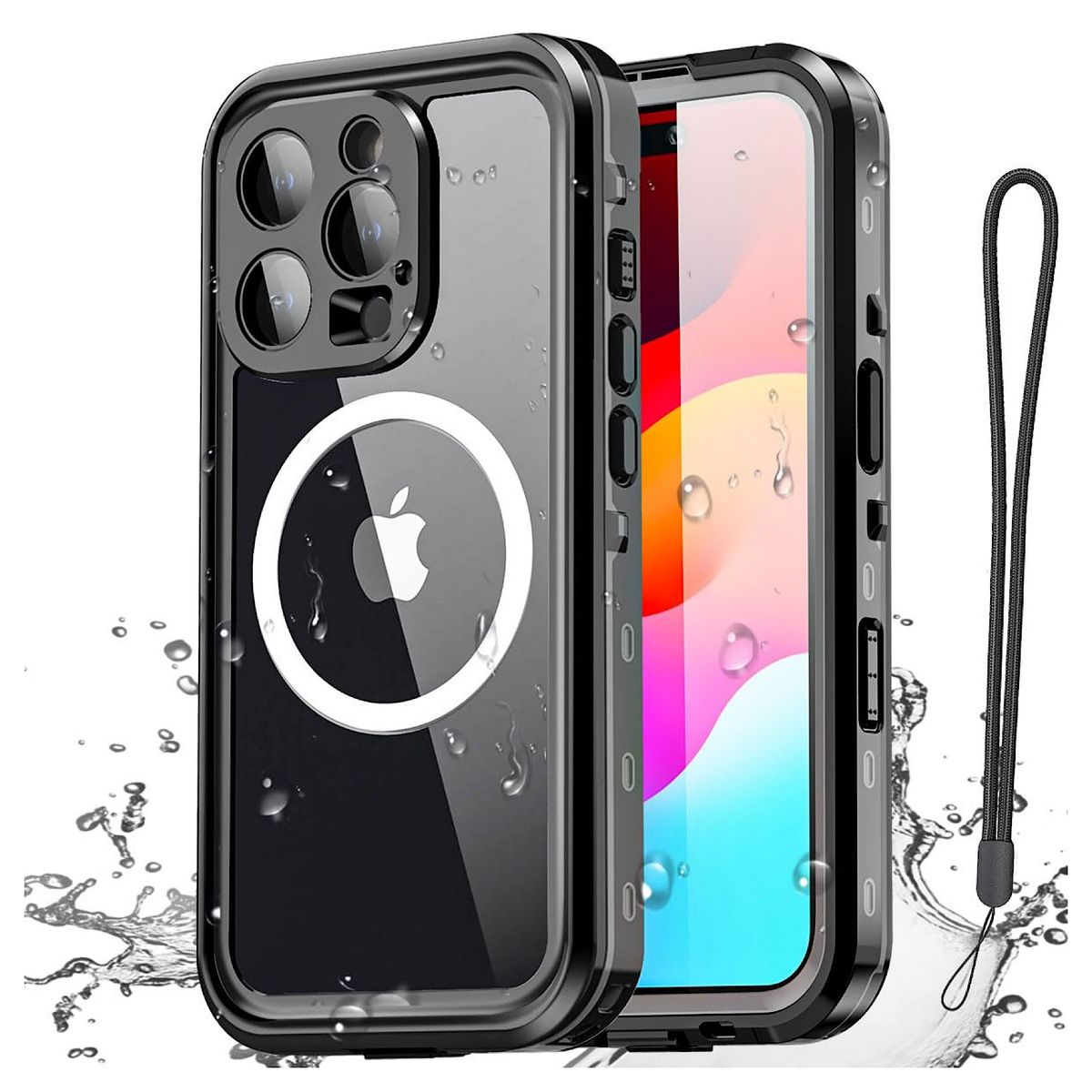 GENERICO - Carcasa Impermeable Con Magsafe Para iPhone 16 Pro