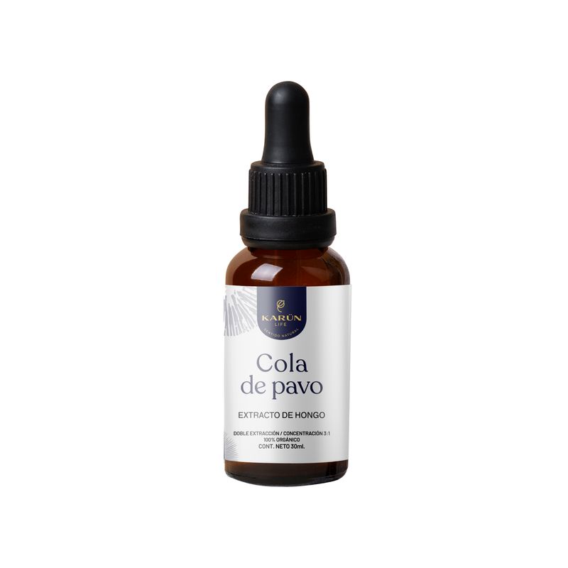 KARUNLIFE - Cola de Pavo Hongo Premium Doble Extracto - Gotas 30ml - Karunlife