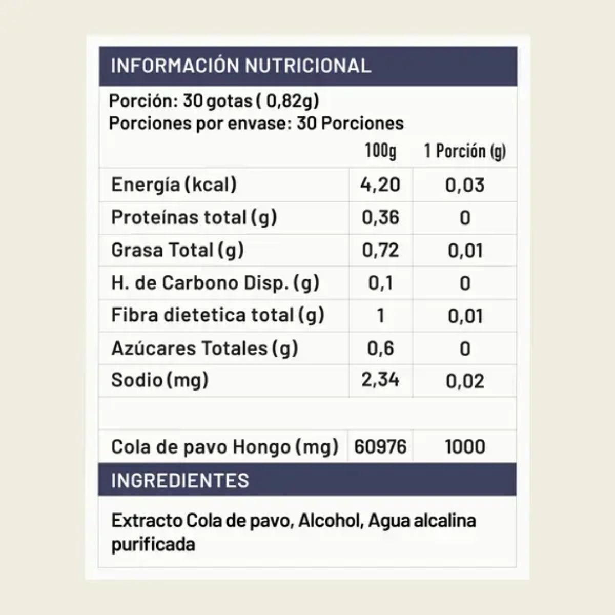 KARUNLIFE - Concentrado Cola de Pavo Hongo Premium 30ml - Karun Life