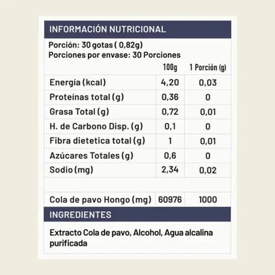Imagen 2 del producto Concentrado Cola de Pavo Hongo Premium 30ml - Karun Life