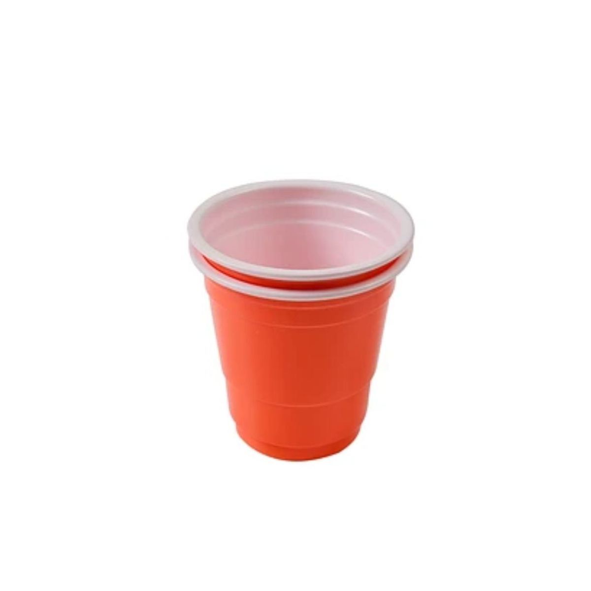 GENERICO - Vasos Plasticos Shot Naranja 16pcs 60ml