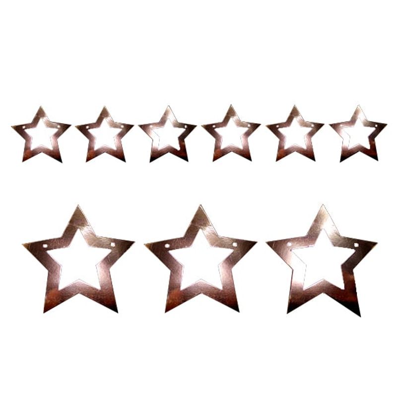GENERICO - GUIRNALDA ESTRELLA 3M DOBLE ROSE GOLD ME X1 UNI