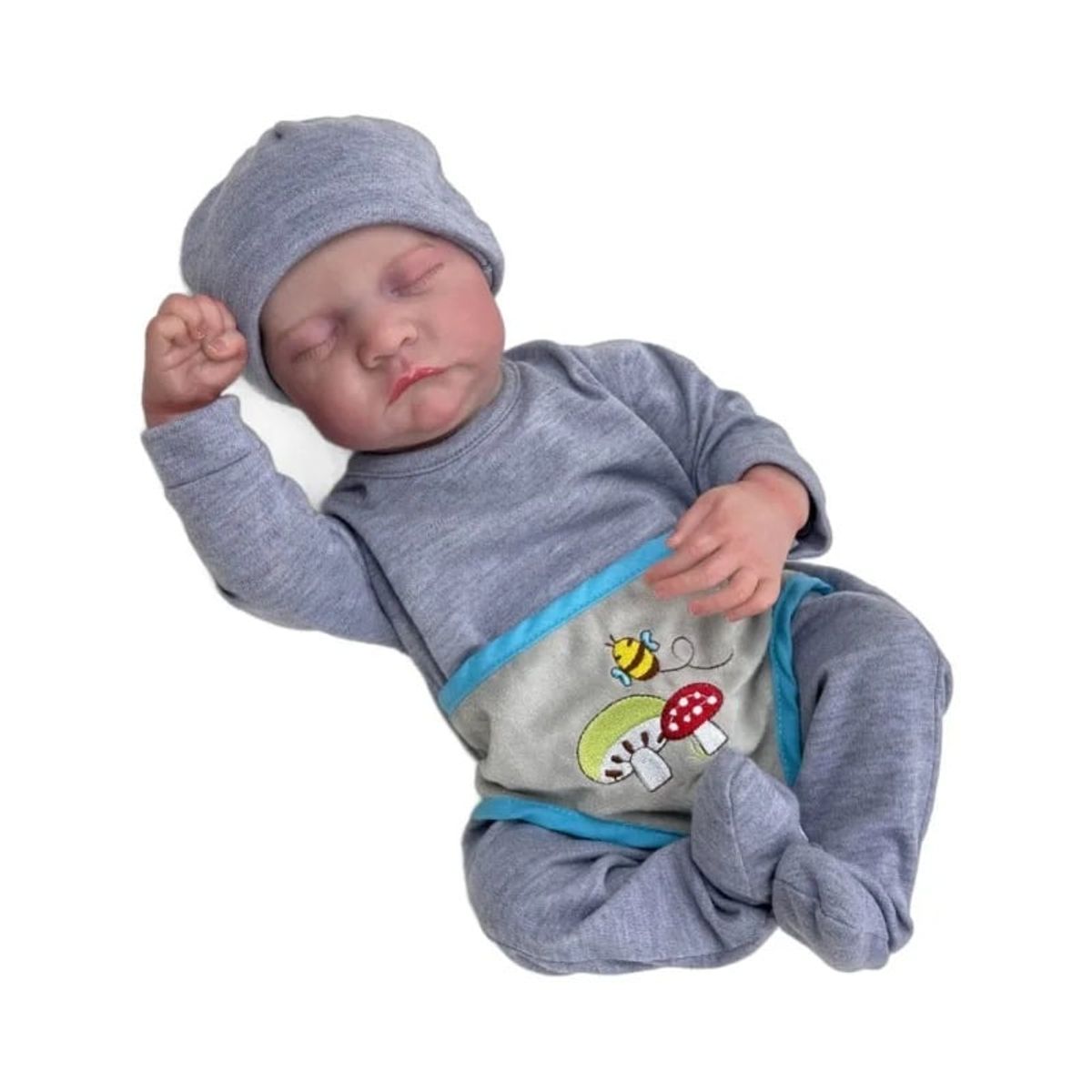 GENERICO - Muñeco Bebe Niño Reborn De Silicona Y Algodón 55cm