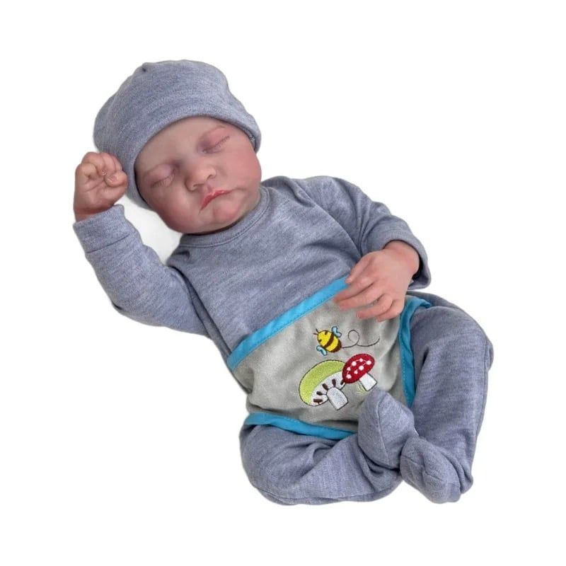 GENERICO - Muñeco Bebe Niño Reborn De Silicona Y Algodón 55cm
