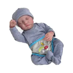 GENERICO - Muñeco Bebe Niño Reborn De Silicona Y Algodón 55cm