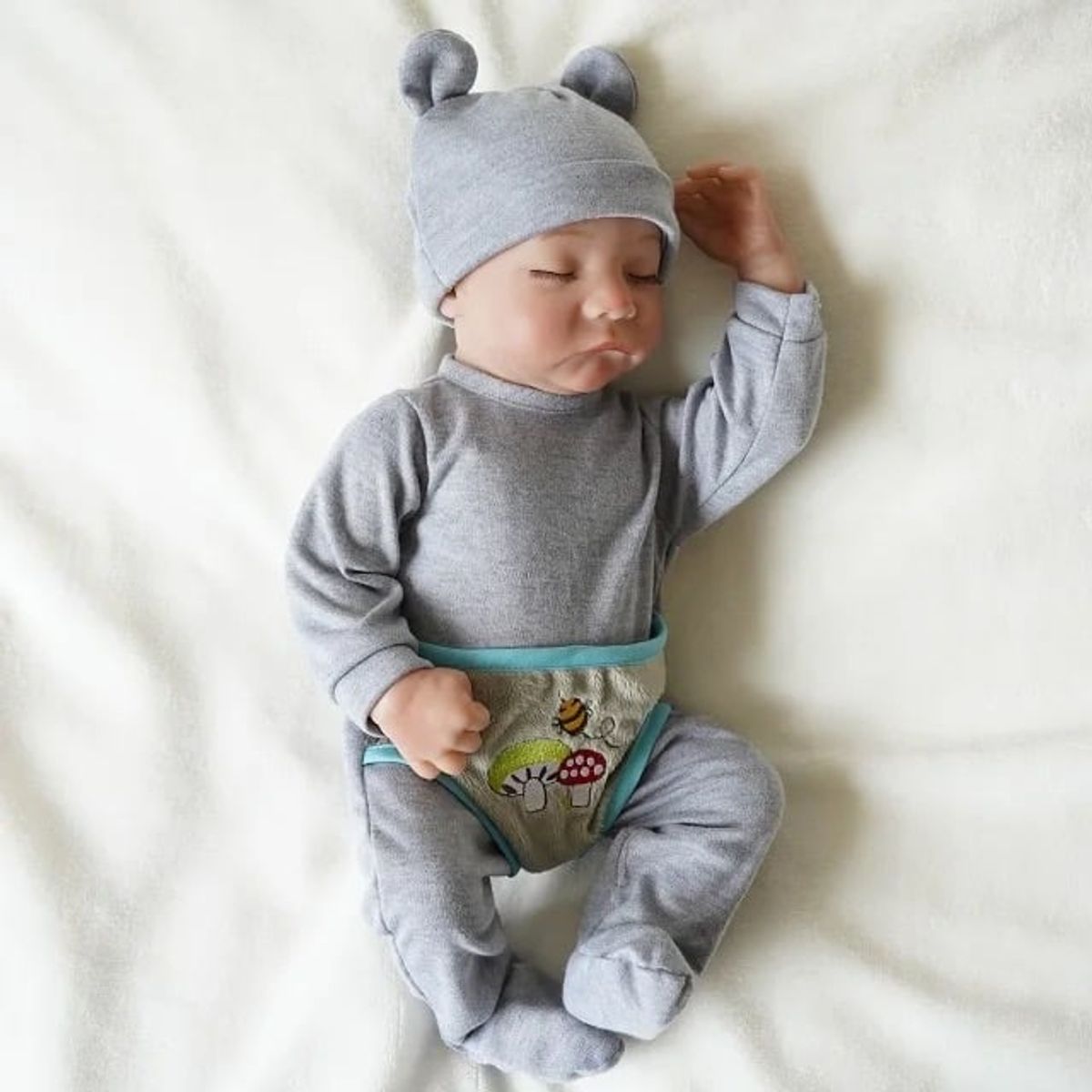 GENERICO - Muñeco Bebe Niño Reborn De Silicona Y Algodón 55cm