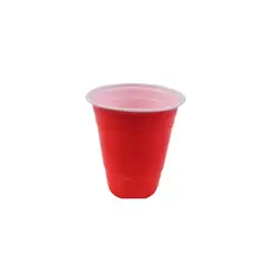 GENERICO - Vasos Plasticos Rojo 500ml 10pcs