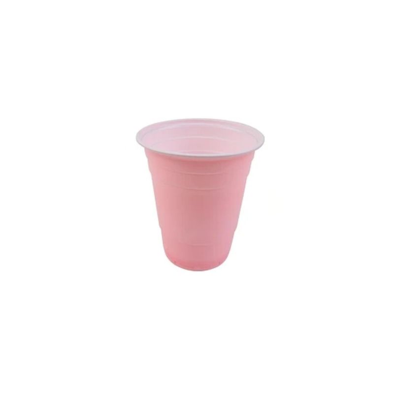 GENERICO - Vasos Plasticos Rosa 500ml 10pcs