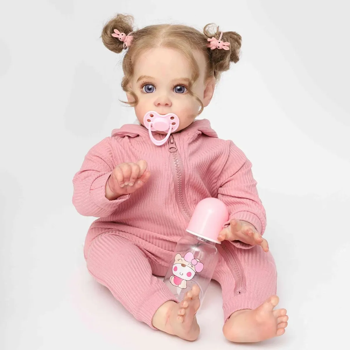 GENERICO - Muñeca Niña Reborn De Silicona Y Algodon Linda De 55 Cm