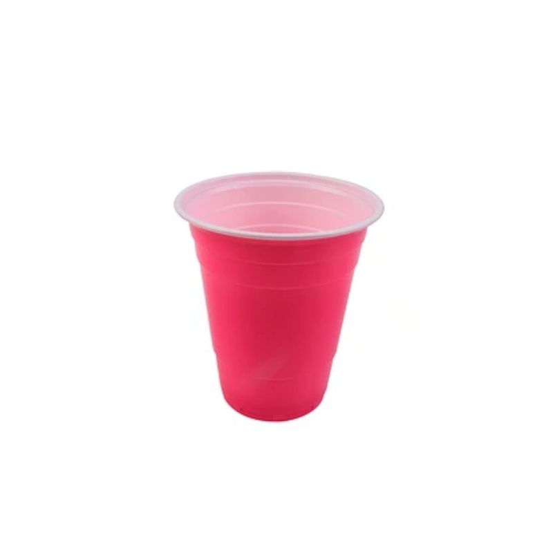 GENERICO - Vasos Plasticos Fucsia 500ml 20pcs