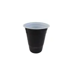 GENERICO - Vasos Plasticos Negro 500ml 20pcs
