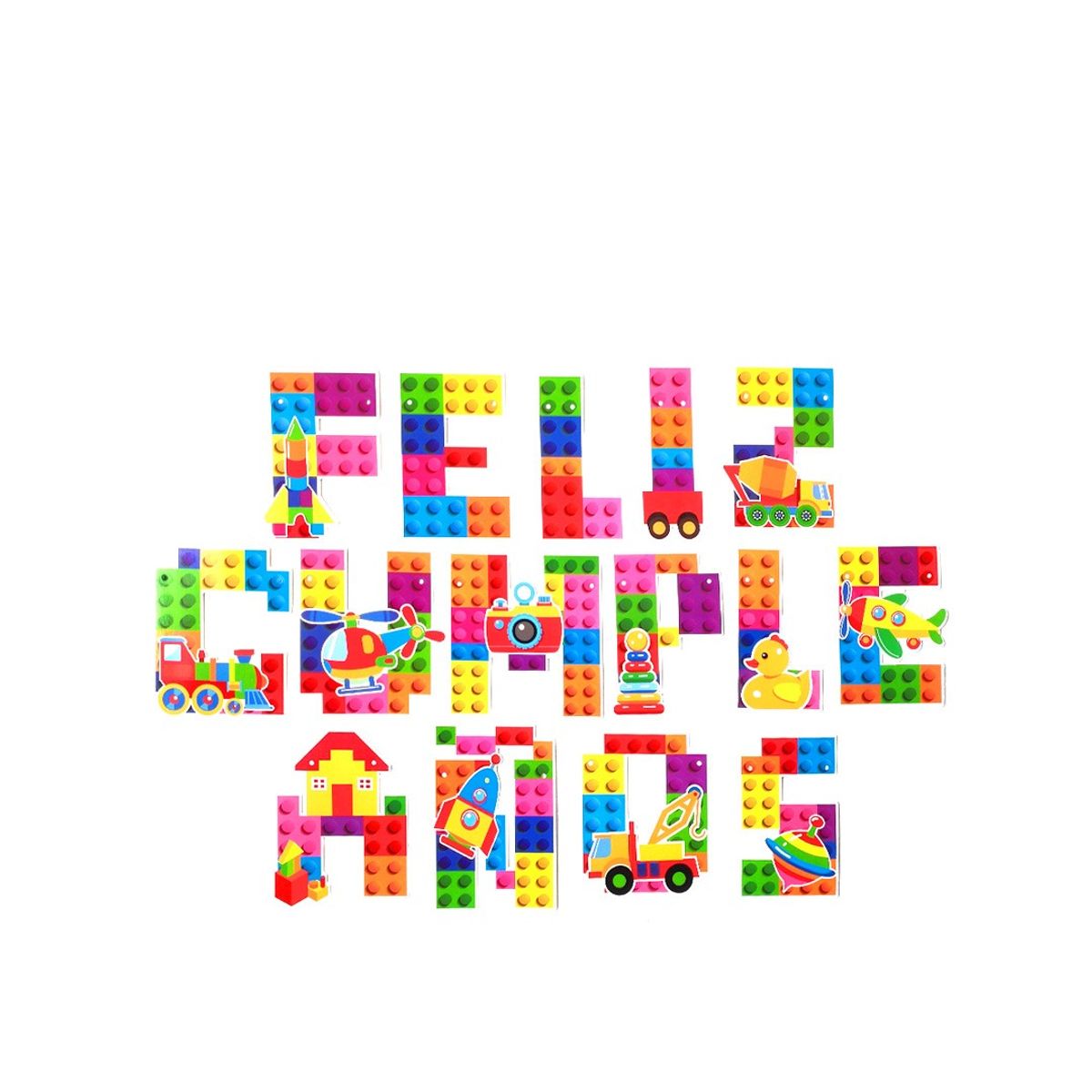 GENERICO - GUIRNALDA FC BLOQUES 4M X1 UNI