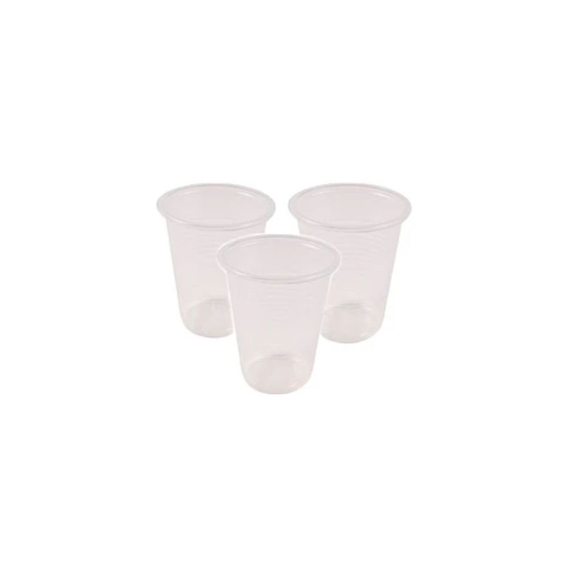GENERICO - Vasos Plasticos Transparente 200ml 25pcs