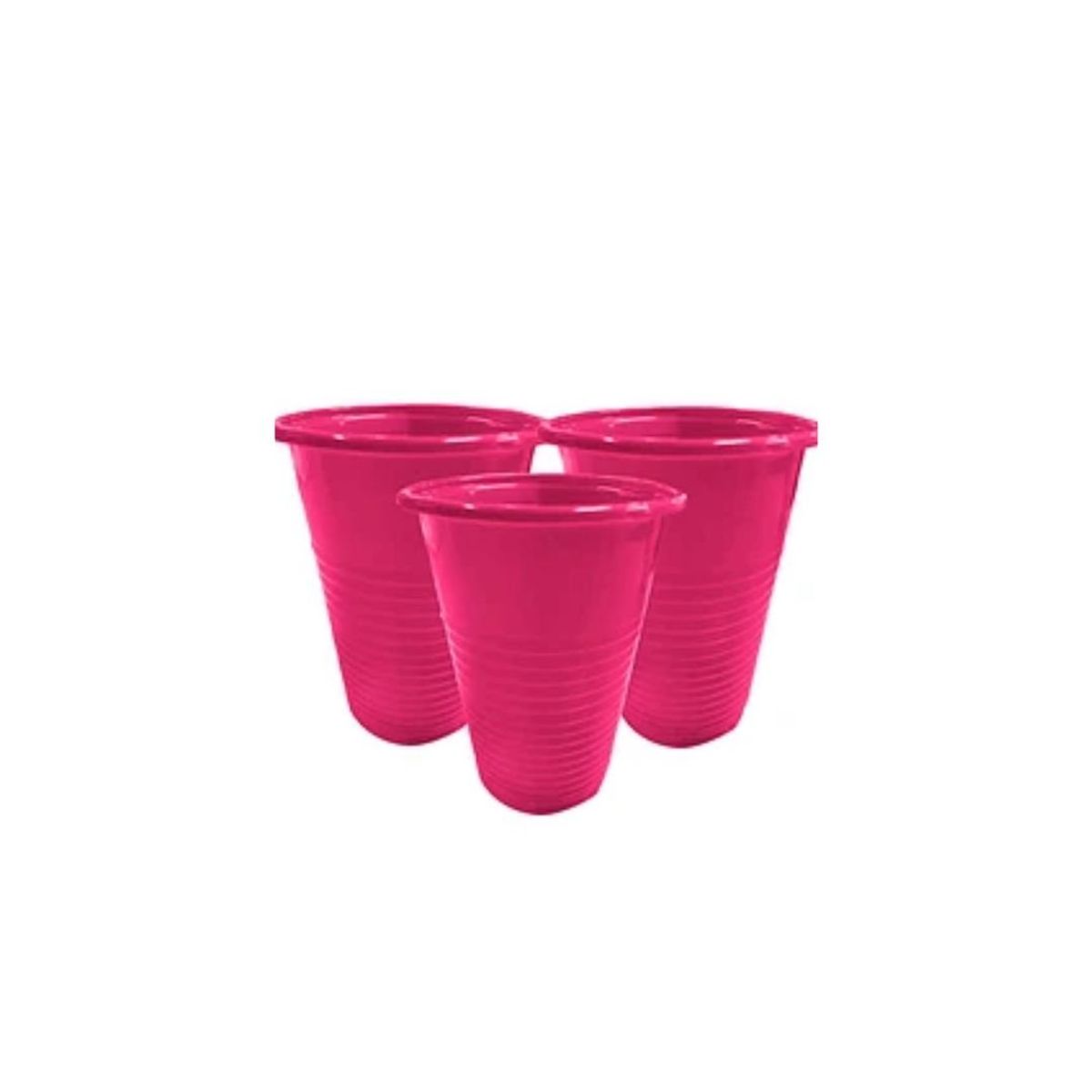 GENERICO - Vasos Plásticos Fucsia 200ml 25pcs