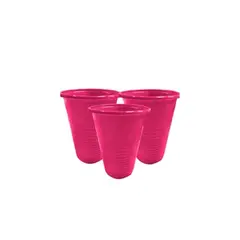 GENERICO - Vasos Plásticos Fucsia 200ml 25pcs