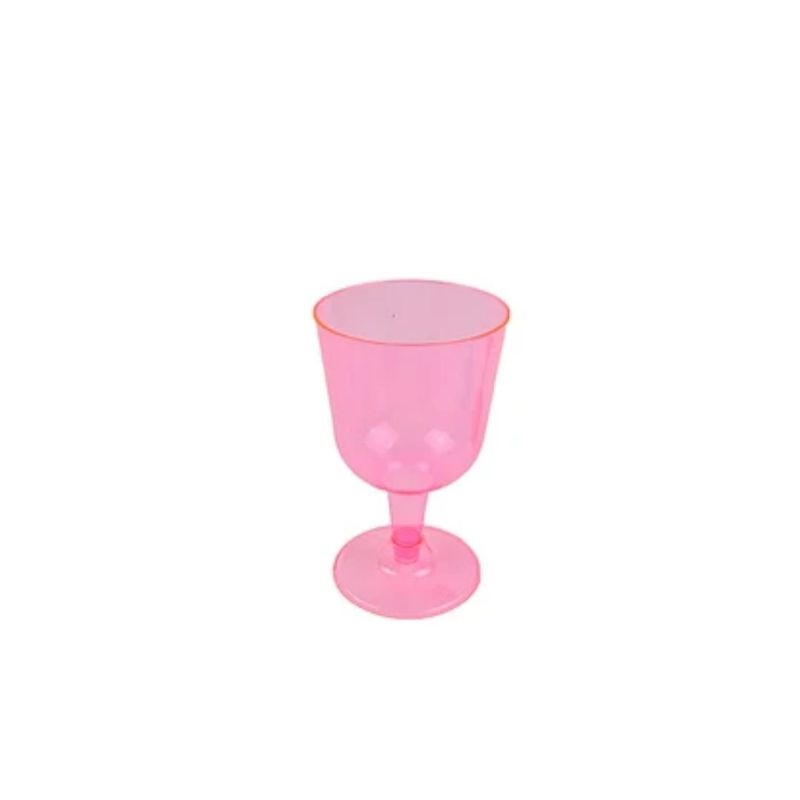GENERICO - Copa Plastica De Vino 6pcs Color Aleatorio 6x6x11cm