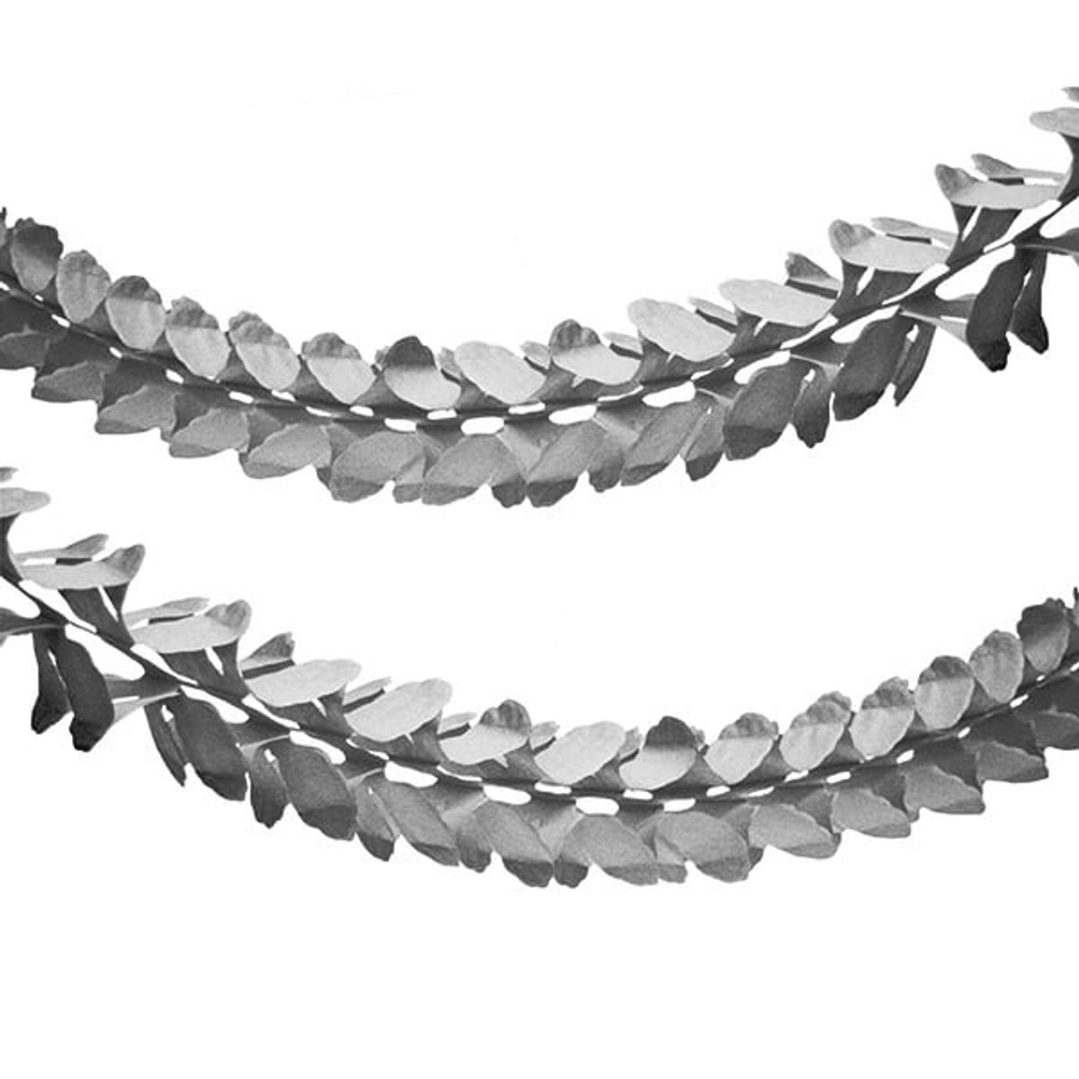 GENERICO - GUIRNALDA MARIPOSA PLATEADO 2M X1 UNI