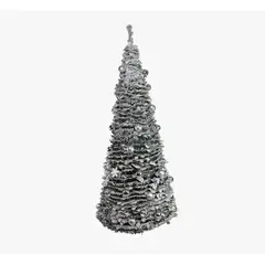 ARTIHOGAR - Árbol de Navidad 180 cm Nevado Plegable Espiral