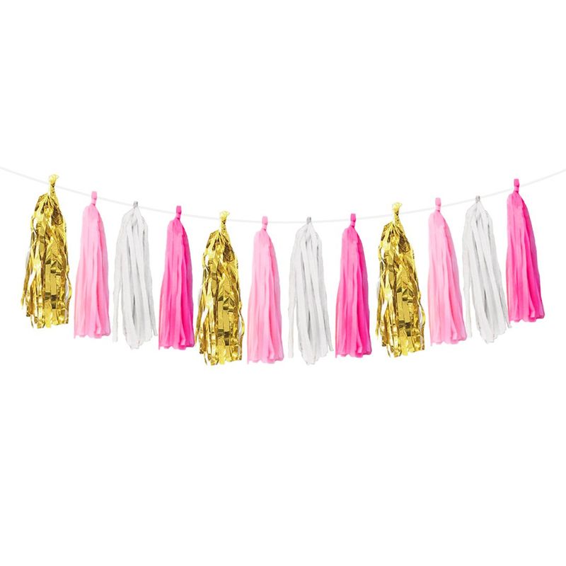GENERICO - GUIRNALDA TASSEL 25M ROSE GOLD X1 UNI