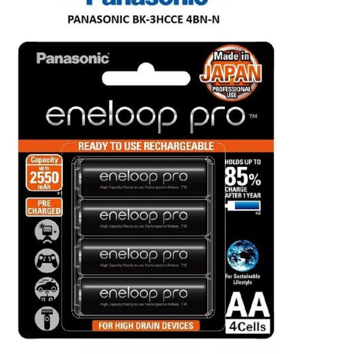 PANASONIC - Pilas Panasonic Eneloop Pro AA 2550 Mah