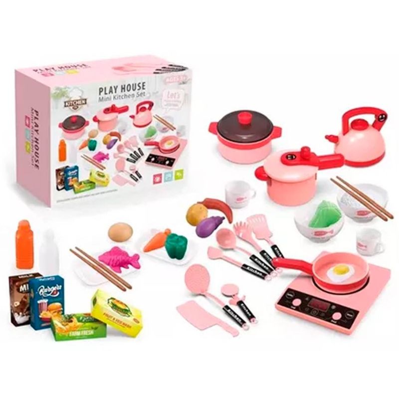 GENERICO - Set Juego De Cocina Elementos De Cocina Juguete Para Niñas