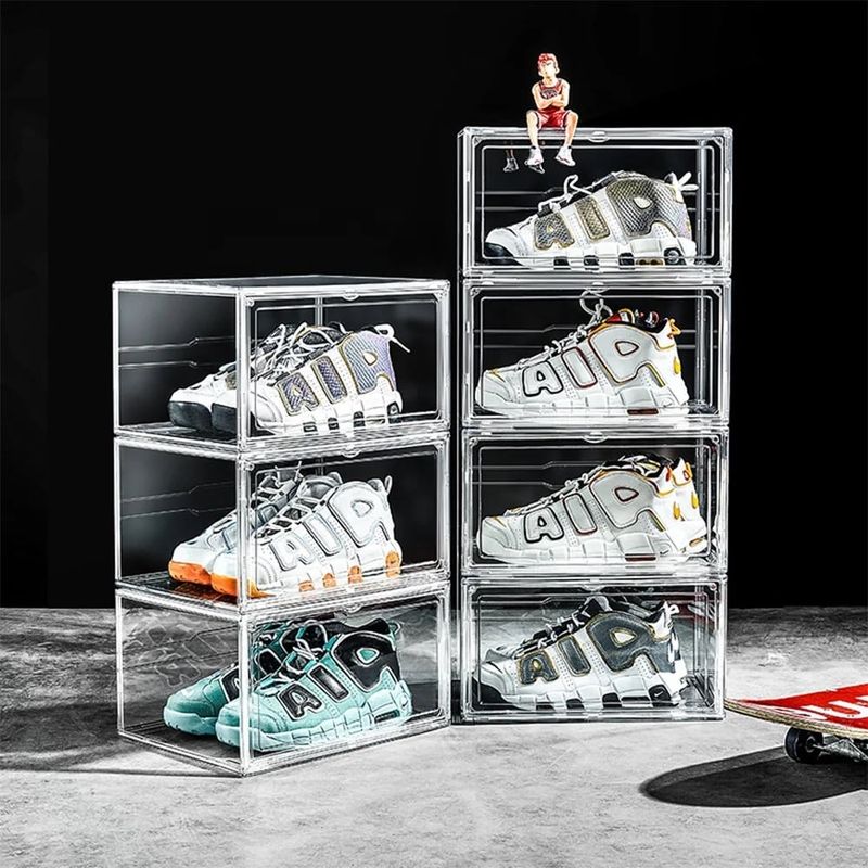 GENERICO - Caja Organizadora Acrílico De Zapatos Armarble Transparente Premium