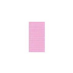 GENERICO - Cortina Metálica De Cuadros Rosa 100x200cm