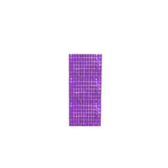 GENERICO - Cortina Metálica De Cuadros Violeta 100x200cm