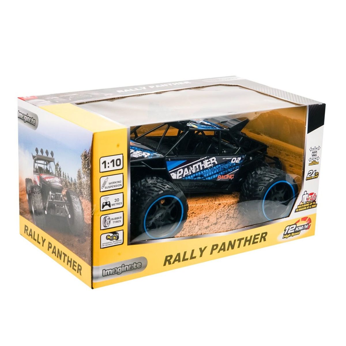 GENERICO - Auto Rally Racer RC 12KMH Control Remoto 24G Azul - SC