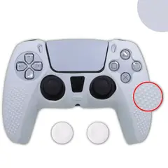 GENERICO - Funda Control Silicona Protectora Mando Ps5 Grips - Blanco