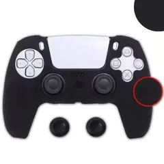 GENERICO - Funda Control Silicona Protectora Mando Ps5 Grips - Negro.