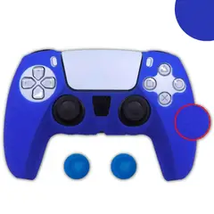 GENERICO - Funda Control Silicona Protectora Mando Ps5 Grips - Azul.