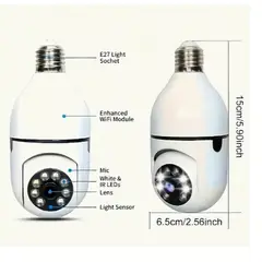 GENERICO - Cámara Ip Wifi Exterior Inalámbrica 1080 HD vision nocturna
