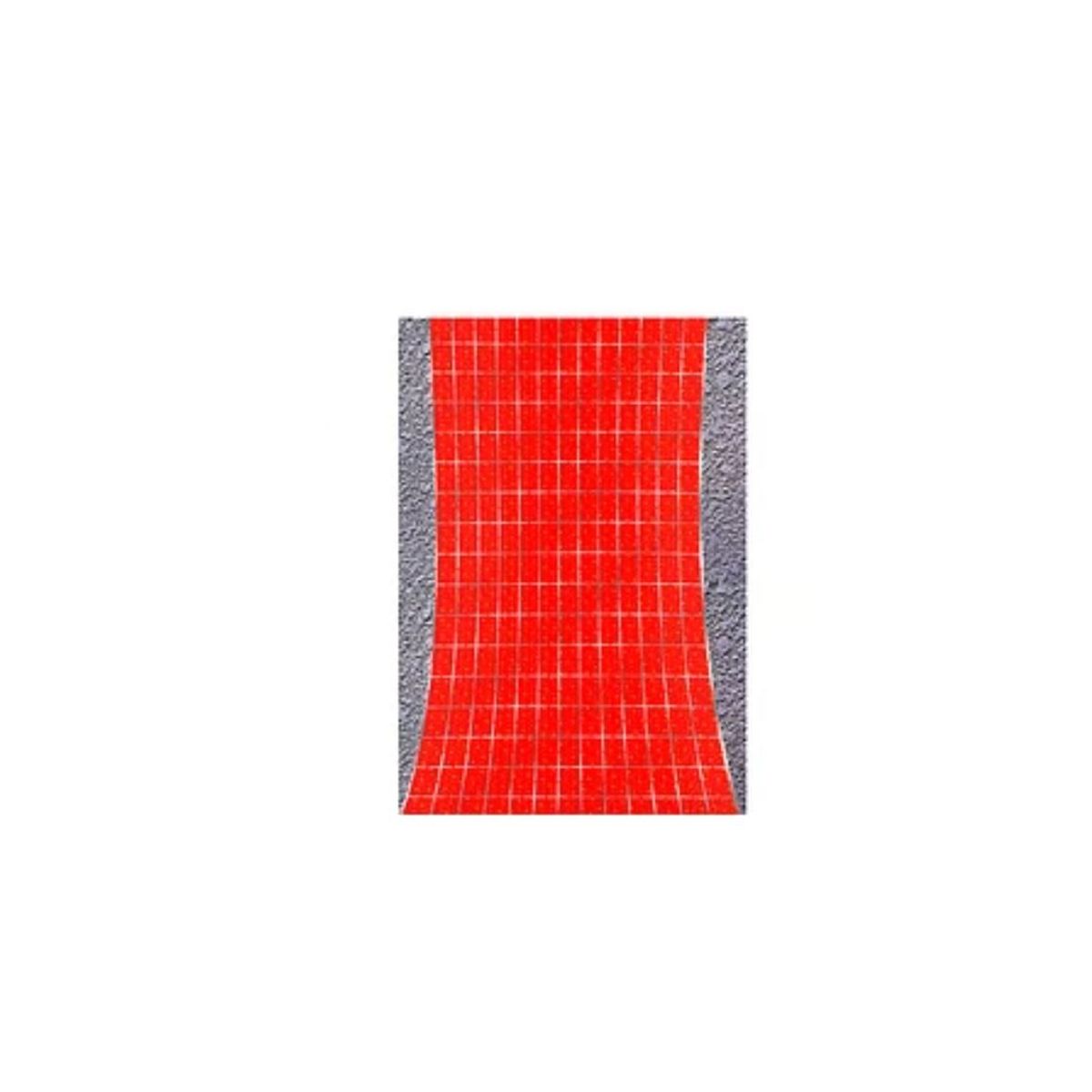 GENERICO - Cortina Metalica Roja Con Estrellas 100x200cm