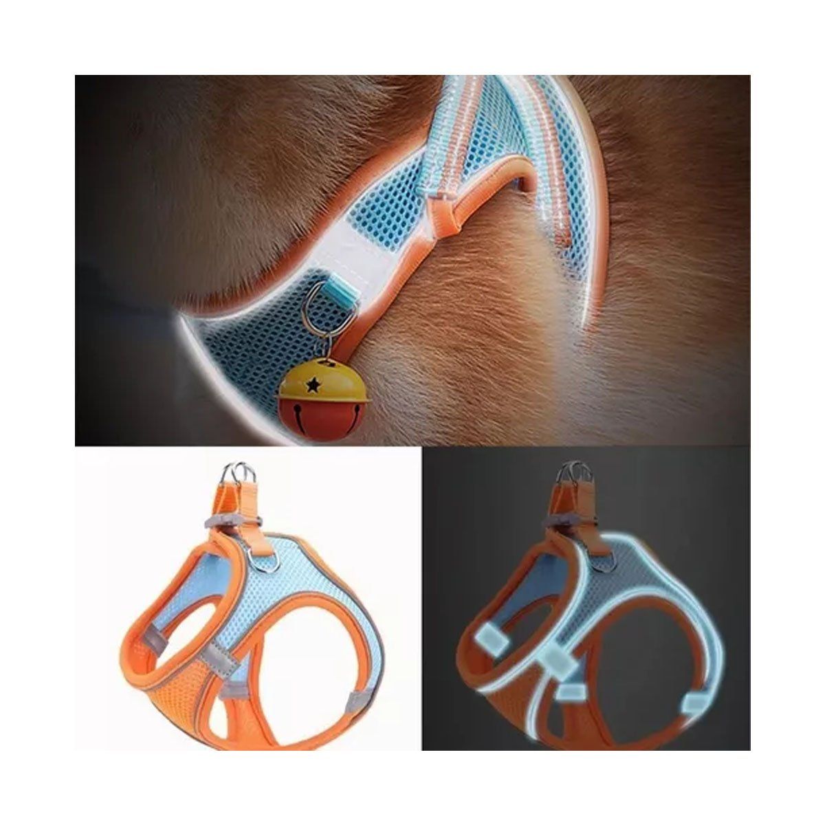 EDWINAYY - Arneses Perro Reflectante Tracción Babero Chaleco Pecho