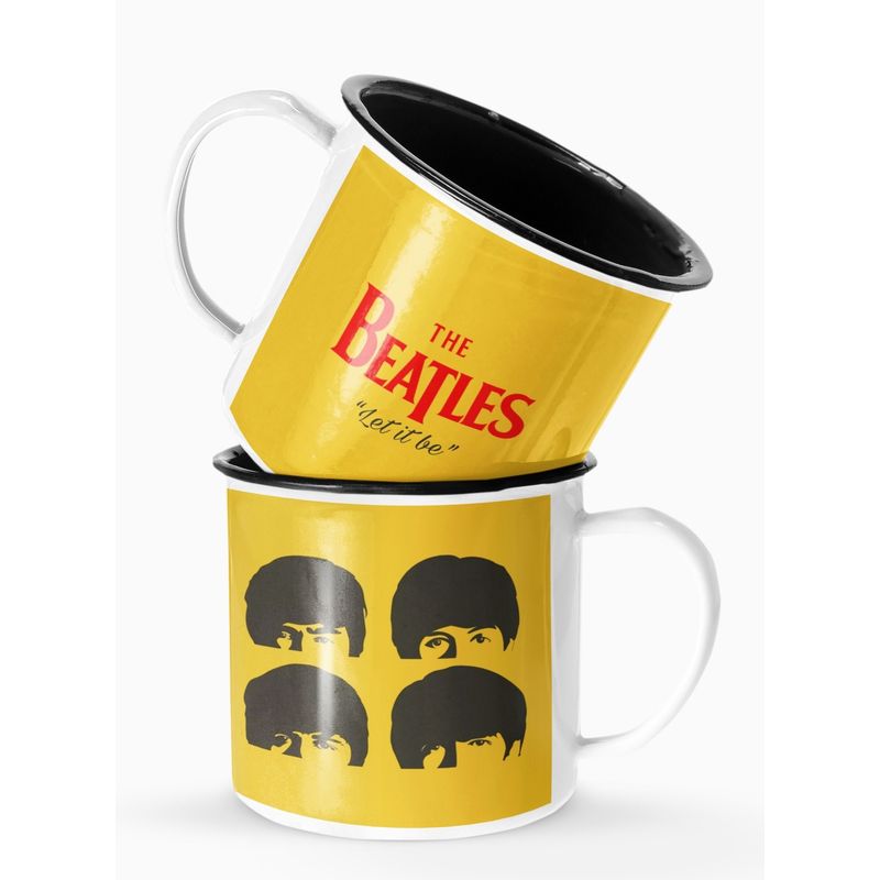 S/M - Taza Lechero Enlozado The Beatles Let It Be