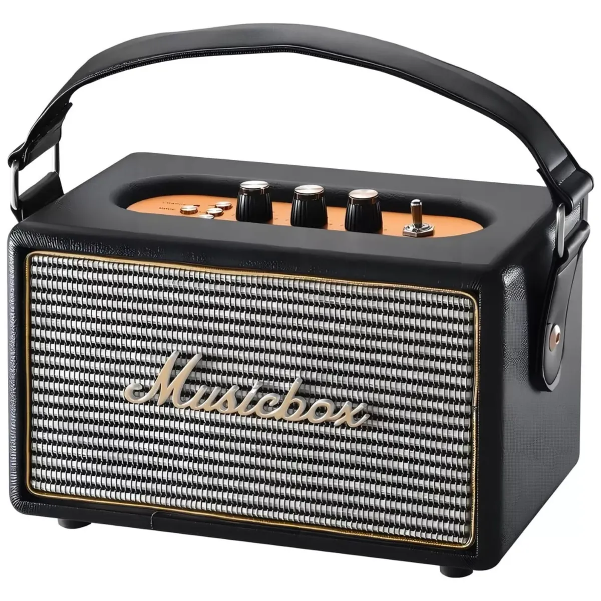 MLAB - Radio Parlante Retro 70S Musicbox Bluetooth Usb Aux