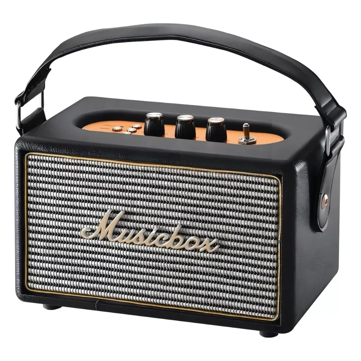 MLAB - Radio Parlante Retro 70S Musicbox Bluetooth Usb Aux