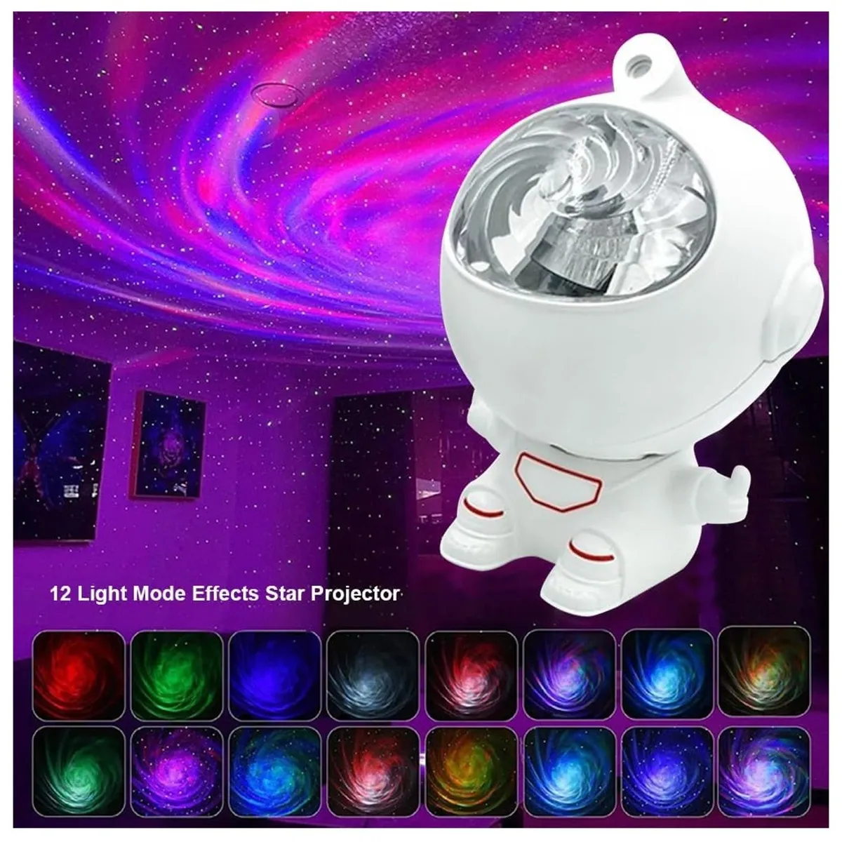 GENERICO - Mini Proyector Astronauta 20941 Galaxias Y Estrellas