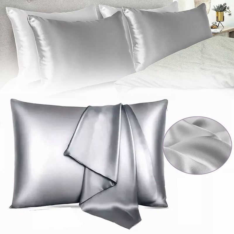 EDWINAYY - Funda Almohada Satin Saten Tipo Seda Variedad De Colores