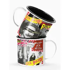 S/M - Taza Lechero Enlozado Sex Pistols