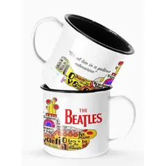 S/M - Taza Lechero Enlozado The Beatles Yellow Submarine